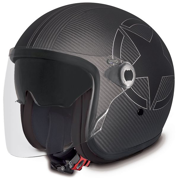 Casque Jet Premier Vangarde Star Carbon Black Casque Jet Premier Vangarde Star Carbon Black