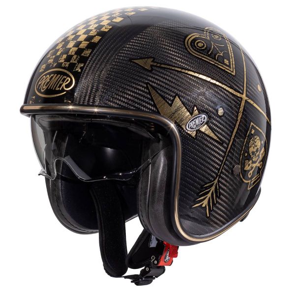 Casque Premier Vintage Carbon NX Gold Chromed