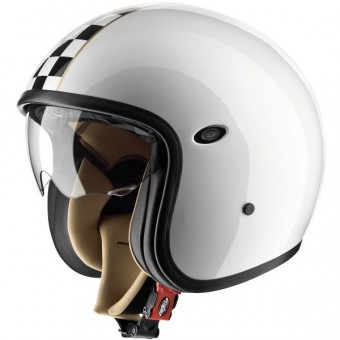 Casque Jet Premier Vintage CK Blanc Casque Jet Premier Vintage CK Blanc