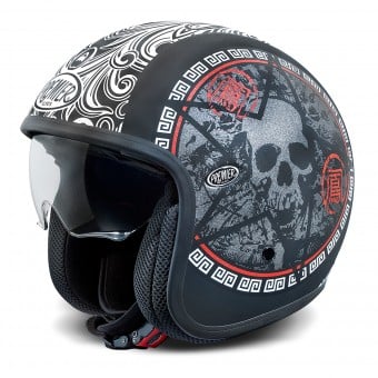 Casque Jet Premier Vintage Noir Mat SK9BM Casque Jet Premier Vintage Noir Mat SK9BM