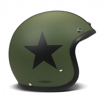 Casque Jet Dmd Vintage Star Green Casque Jet Dmd Vintage Star Green