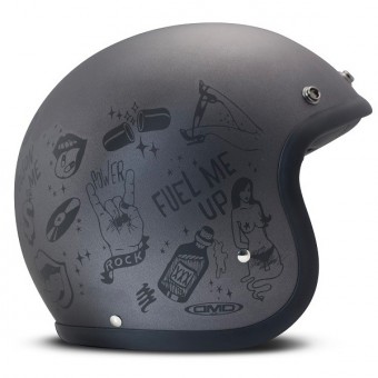 Casque Jet Dmd Vintage You Rock Casque Jet Dmd Vintage You Rock