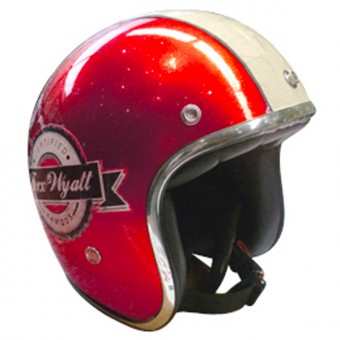 Casque Jet Torx Wyatt Famous Glitter Rouge Casque Jet Torx Wyatt Famous Glitter Rouge