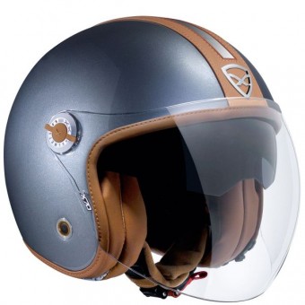 Casque Jet Nexx X70 Groovy Titane Marron Casque Jet Nexx X70 Groovy Titane Marron