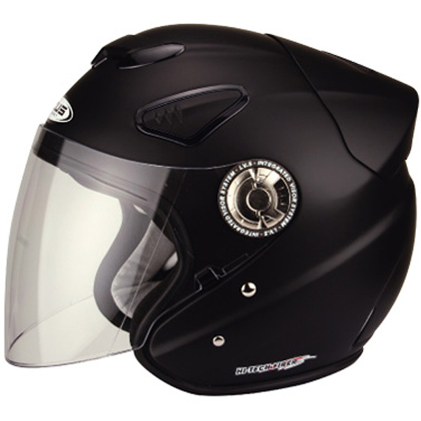 Casque Jet Zeus ZS 608 Noir Mat