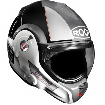 Casque Modulable Roof Desmo Pilot Blanc Gris Casque Modulable Roof Desmo Pilot Blanc Gris
