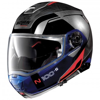 Casque Modulable Nolan N100 5 Consistency N-Com Scratched Chrome 29 Casque Modulable Nolan N100 5 Consistency N-Com Scratched Chrome 29
