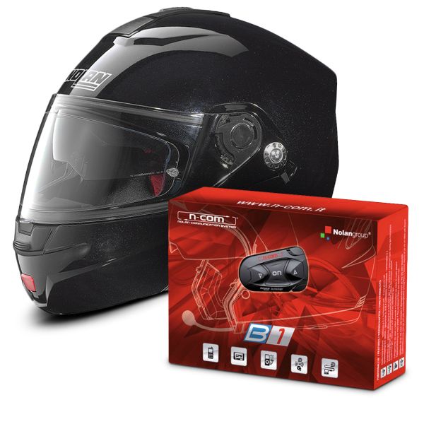 Casque Nolan N91 Evo Special N Com Black 12 Kit Bluetooth B1 Au