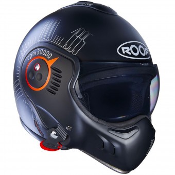 Casque Modulable Roof Boxer V8 1995 Matt Black Fluo Orange Casque Modulable Roof Boxer V8 1995 Matt Black Fluo Orange