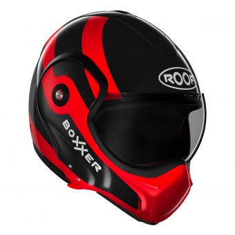 Casque Modulable Roof Boxxer Fuzo Noir Rouge