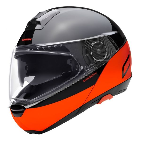 Casque Modulable Schuberth C4 Pro Swipe Orange