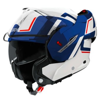 Casque Modulable Airoh Mathisse II Genius Blue Red Gloss