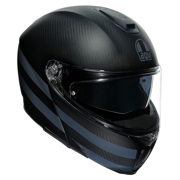 Casque Modulable AGV Sportmodular Dark Refractive Carbon Black