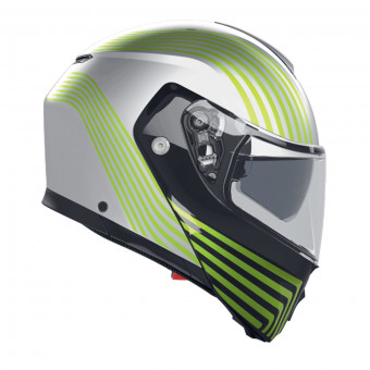 AGV Streetmodular Iseo Matt White Black Yellow Fluo