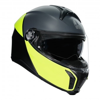 Casque Modulable AGV Tourmodular Balance Matt Black Yellow Fluo Grey Casque Modulable AGV Tourmodular Balance Matt Black Yellow Fluo Grey