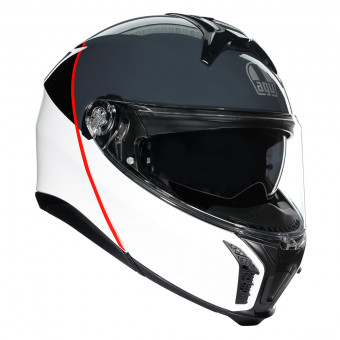 Casque Modulable AGV Tourmodular Balance White Grey Red Casque Modulable AGV Tourmodular Balance White Grey Red