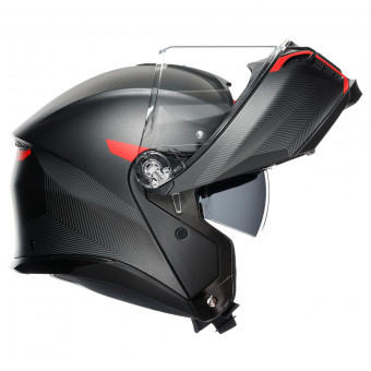 AGV Tourmodular Frequency Matt Gunmetal Red