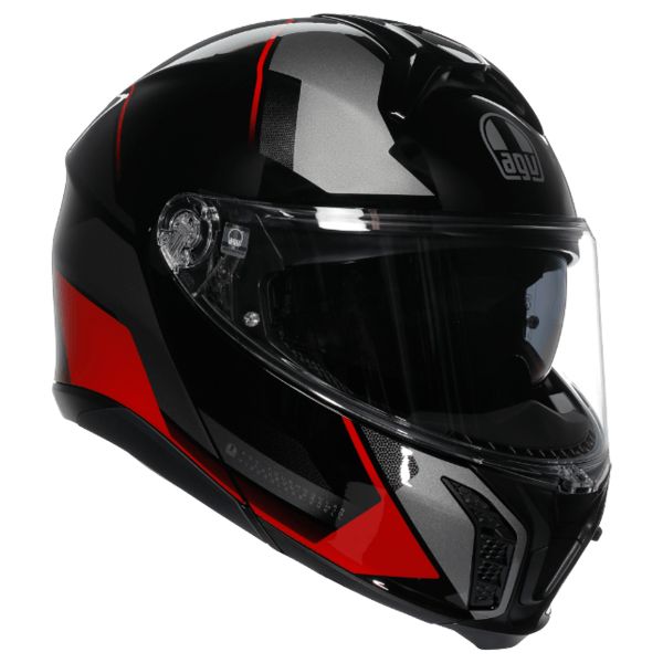 Casque Modulable AGV Tourmodular Perception Black Red Casque Modulable AGV Tourmodular Perception Black Red