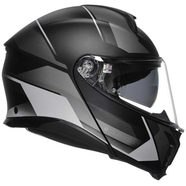 AGV Tourmodular Perception Matt Black Silver