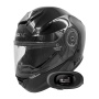 Casque Modulable Everone M72R Shiny Black + Kit bluetooth 5R Lite