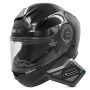 Casque Modulable Everone M72R Shiny Black + Kit Bluetooth BT Mini