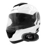 Casque Modulable Everone M72R Shiny White + Kit bluetooth 5R Lite