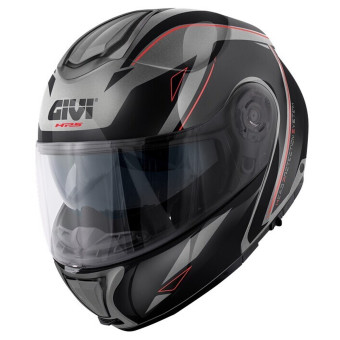Casque Modulable Givi X26 Square Matt Titanium Black Red