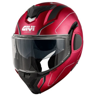 Casque Modulable Givi X36 Fiber Pulse Bordeaux Black Silver