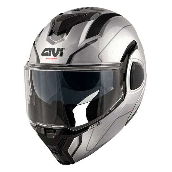 Casque Modulable Givi X36 Fiber Pulse Silver Black Grey