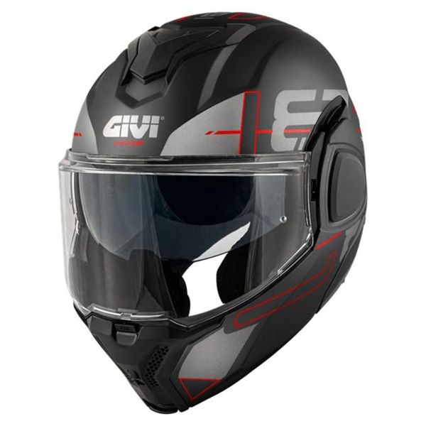 Casque Modulable Givi X36 Vertigo Matt Black Red