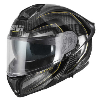 Casque Modulable Givi X50 Carbon Black Gold Casque Modulable Givi X50 Carbon Black Gold