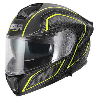Casque Modulable Givi X50 Fiber Hologram Matt Black Titanium Yellow Casque Modulable Givi X50 Fiber Hologram Matt Black Titanium Yellow