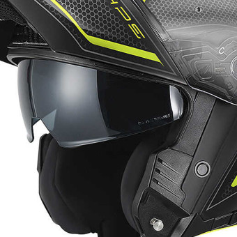 Givi X50 Fiber Hologram Matt Black Titanium Yellow