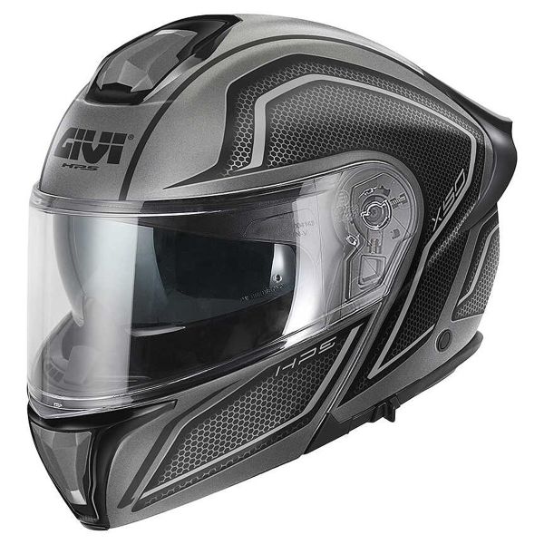 Casque Modulable Givi X50 Fiber Hologram Matt Titanium Black Grey