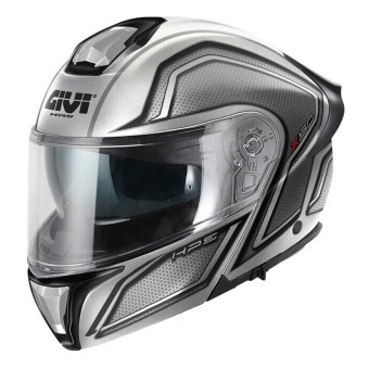 Casque Modulable Givi X50 Fiber Hologram Silver Black Metal Titanium Red Casque Modulable Givi X50 Fiber Hologram Silver Black Metal Titanium Red