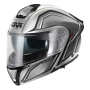 Casque Modulable Givi X50 Fiber Hologram Silver Black Metal Titanium Red