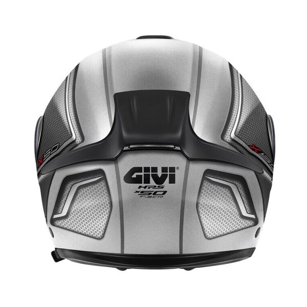 Givi X50 Fiber Hologram Silver Black Metal Titanium Red