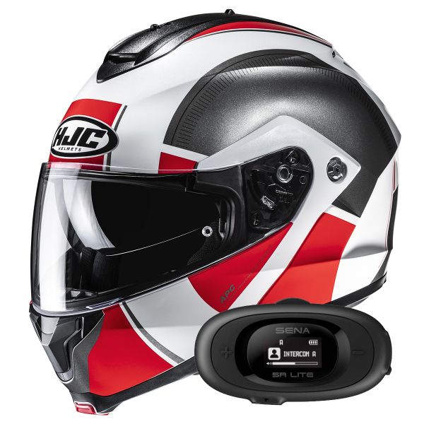 Casque Modulable HJC C91N Jyn MC1 + Kit bluetooth 5R Lite Solo
