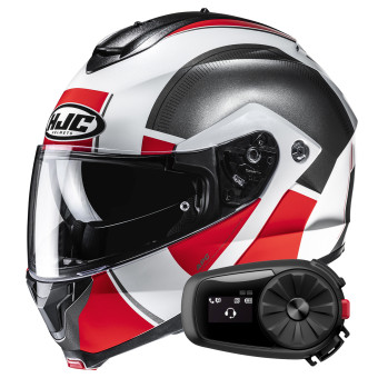 Casque Modulable HJC C91N Jyn MC1 + Kit Bluetooth 5S Solo