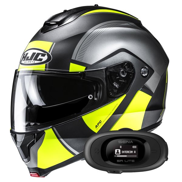 Casque Modulable HJC C91N Jyn MC3HSF + Kit bluetooth 5R Lite Solo