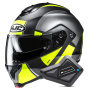 Casque Modulable HJC C91N Jyn MC3HSF + Kit Bluetooth BT Mini