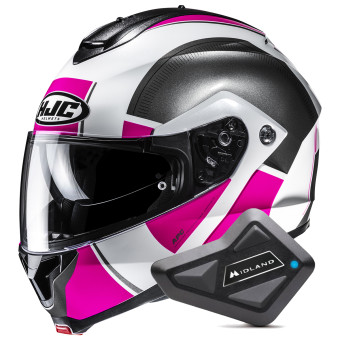 Casque Modulable HJC C91N Jyn MC8 + Kit Bluetooth BT Mini