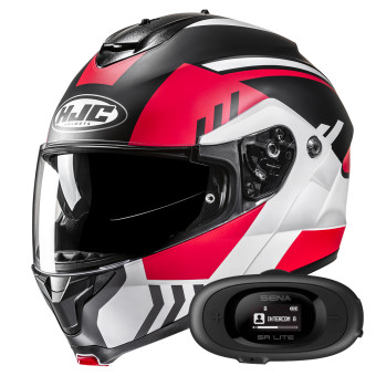 Casque Modulable HJC C91N Kaon MC1SF + Kit bluetooth 5R Lite Solo