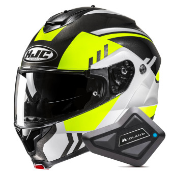 Casque Modulable HJC C91N Kaon MC3H + Kit Bluetooth BT Mini