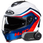 Casque Modulable HJC C91N Nepos MC21 + Kit Bluetooth Lokui K30