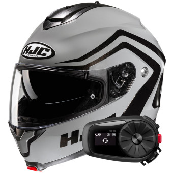 Casque Modulable HJC C91N Nepos MC5 + Kit Bluetooth 5S Solo
