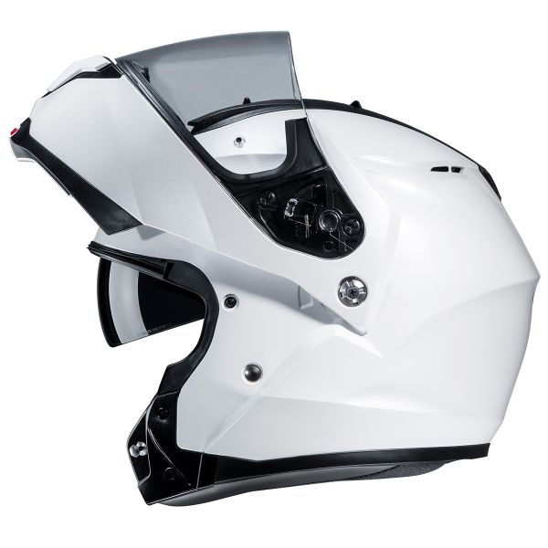 HJC C91N Pearl White + Kit Bluetooth BT Mini