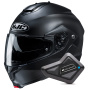 Casque Modulable HJC C91N Semi Flat Black + Kit Bluetooth BT Mini