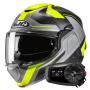 Casque Modulable HJC F100 Bios MC3HSF + Kit Bluetooth 5S Solo