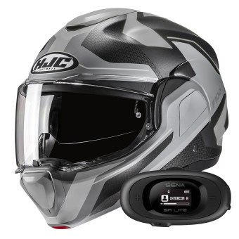 Casque Modulable HJC F100 Bios MC5SF + Kit bluetooth 5R Lite